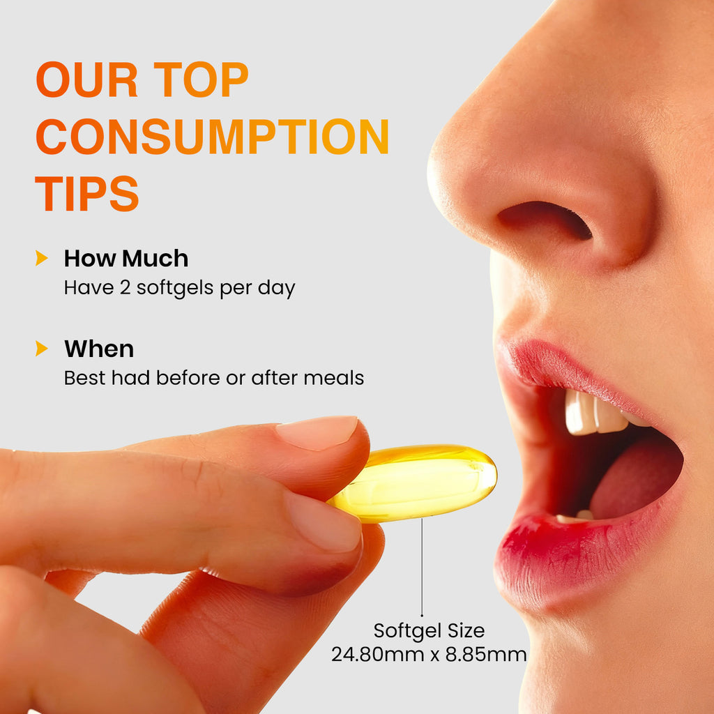 Elementaryorganics Omega 3 1000mg with 180mg EPA and 120mg DHA, 30 capsules